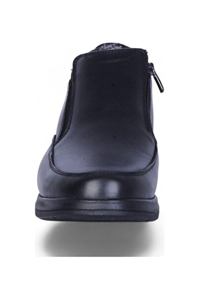 GÜLERSHOES Garantili Ortopedik Su Geçirmez Kaymaz Kışlık Kürklü Erkek Fermuarlı Bot 40-41-42-43-44 Numara