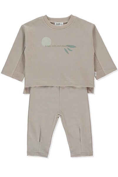 Bebetto طقم ثلاث قطع (فييل) بيج اللون