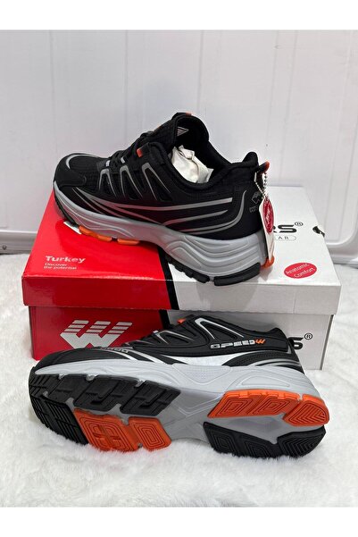 Wickers TURUNCU DETAYLI ŞIK TASARIMLI ERKEK SPOR AYAKKABI