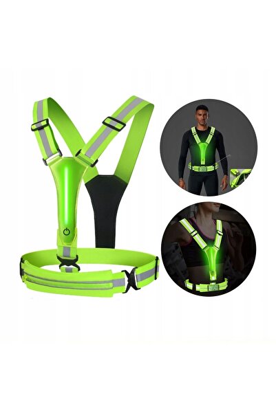 Other VESTĂ REFLECTORIZANTĂ PENTRU ALERGARE CU BICICLETĂ, BUZUNAR DUBLU CU 2 ...