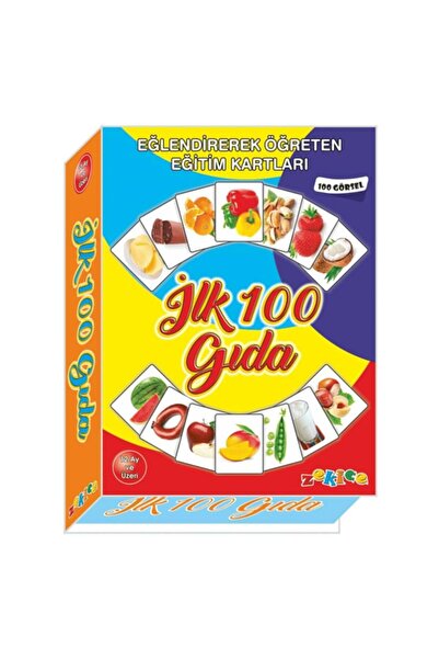 ZEKİCE OYUNCAK لعبة الذكاء الأولى المكونة من 100 طعام Zk-I04
