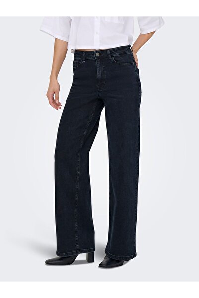 JDY Jeans mit weitem Bein JDYFELINA-FINA Hohe Taille Weiter Beinschnitt Jeans