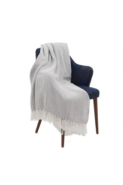 Heinner Zag plaid blanket with tassels, 200x220 cm