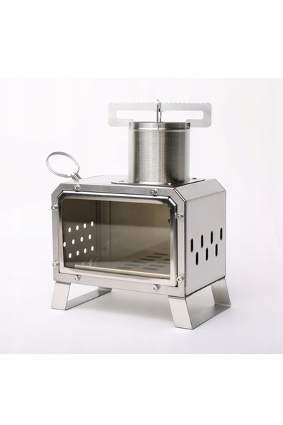 Other Aragaz de camping Aragaz Șemineu de camping mic și practic, cu sobă pe lemne