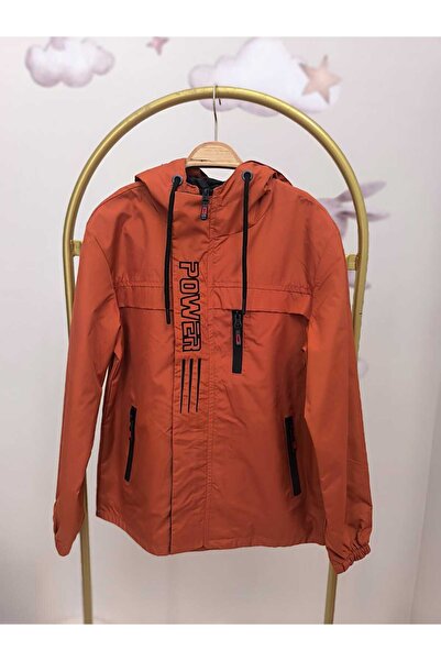 kidsense Boy's Hooded Zippered Raincoat with Pockets