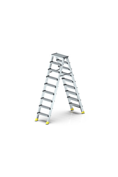 MHT - Sky Gold Çift Taraflı Alüminyum Merdiven 9+9
