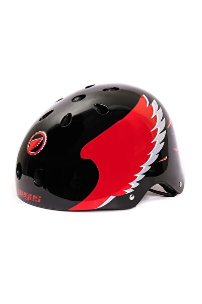 Pegas Robita Protective Helmet, Black/Red, M