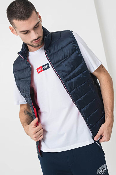 Jack & Jones Jjwest Light Bodywarmer Collar Mavi Erkek Yelek 12283201