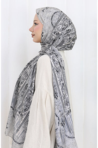 sefamerve Indischer Voile-Schal 70321-05 Schwarz