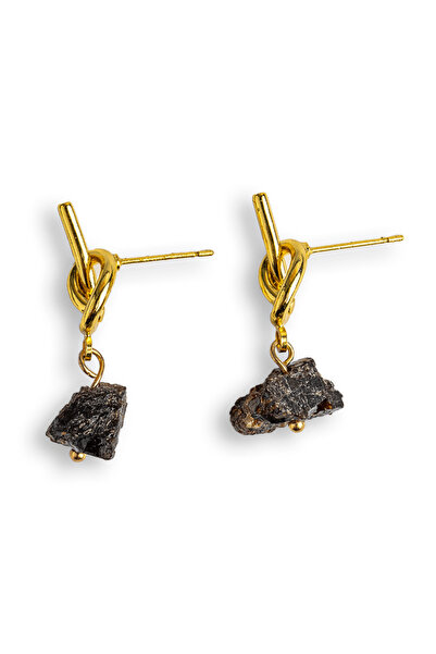 craftmystic Talisman al Curajului - Cercei cu Granat și Nod Elegant