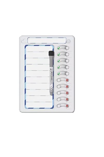 SIPEDO Tablă de planificare pentru sarcini zilnice, rutină, calendar, reutili...