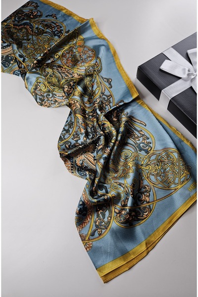 sem oyuncak Luxury Voile Silk Shawl Hijab Foulard Scarf Shawl Ethnic H Pattern 70 X 180 cm