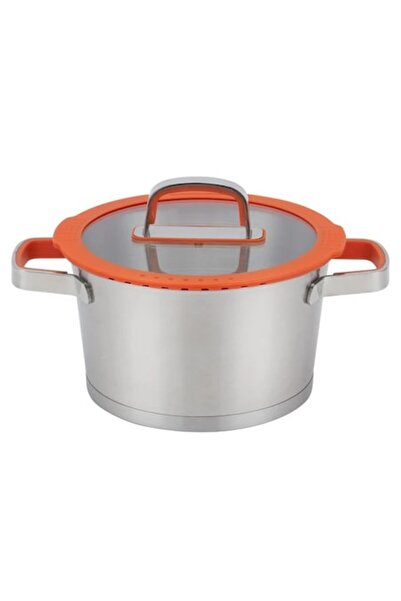 inox Oala G118, With Lid, Stainless Steel, 3.6 l, 20 cm D