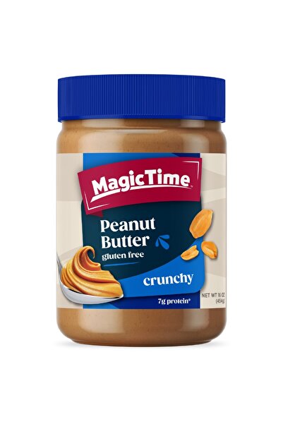 Magic Time Pack of 12 Peanut Butter - Crunchy (454g)