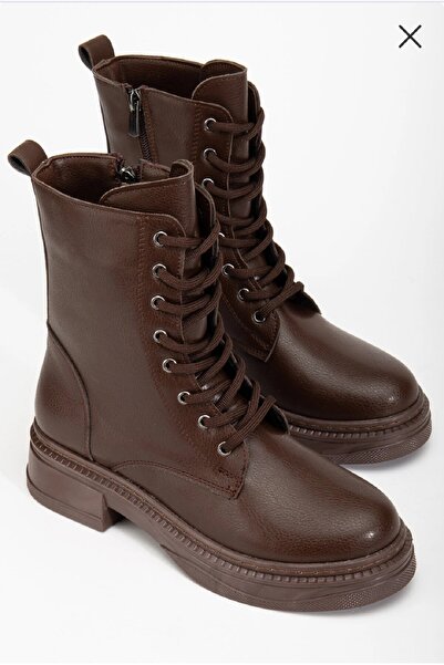 akerler Kadın Kahve Postal Poli Dikişli Taban cm789