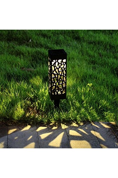 HOFF Hoff LED outdoor solar lamp, warm white, H 28 cm, black