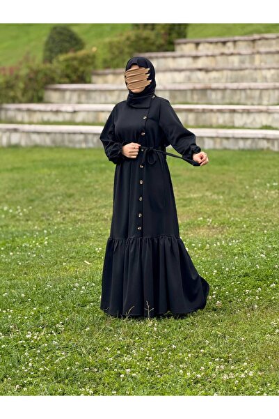 Nissra Πλεκτό φόρεμα με κουμπιά στο πλάι Ankanoor ANKA255113