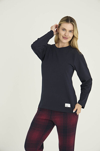 KLY Women's Crew Neck Pajama Set Stylish Design Comfortable