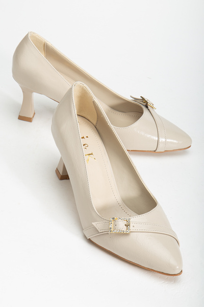 Blacktavern Classic Evening Shoes with Heels 7 cm Laser Shiny Size Range 35-43