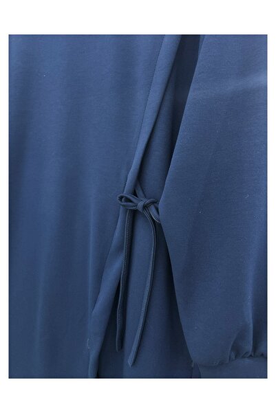 YEDİLALE YANDAN BAĞLAMALI SIFIR YAKA DÜZ BASİC TUNİK