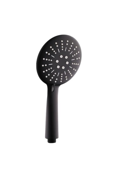 KADDA Black shower head 9711351B, matte black, 3 functions, anti-limescale system