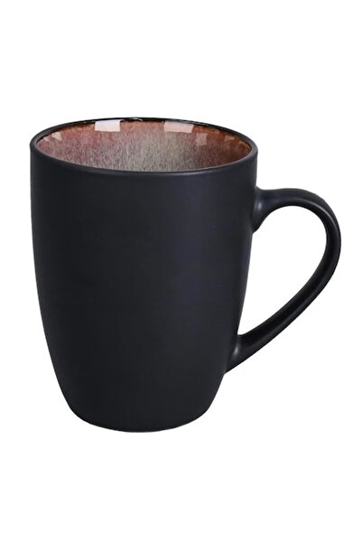 OEM Cana D4111, portelan, negru + maro, 360 ml