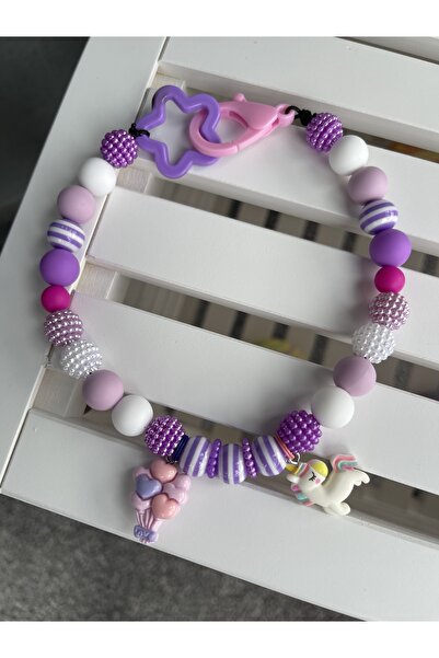 Mamasboys Pembe ve Mor Tonlarında Sevimli Köpek kolyesi/Tasması