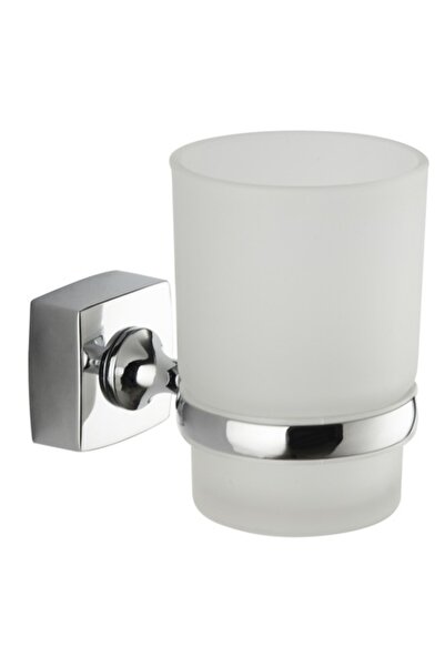 Iobagno Pahar baie pentru igiena personala, cu suport, Quadra AC1105, sticla,...