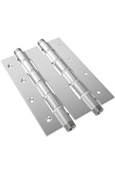 Midica Swing hinge, for doors, aluminum, silver, 180 x 133 mm