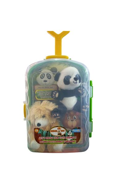 Asya Oyuncak Bavul Peluş İkili Panda Ayı Cese-10040