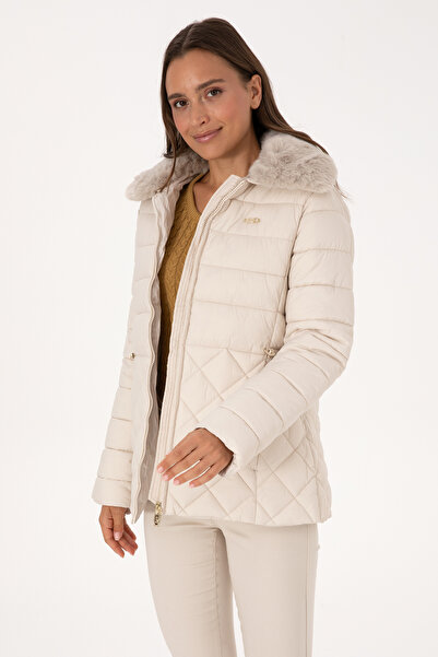 U.S. Polo Assn. Kadın Krem Mont 50308797-VR256