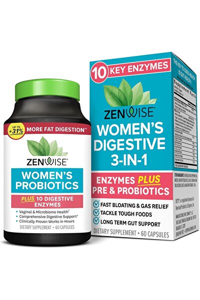 Zenwise إنزيمات هضمية يومية صحية مع البريبايوتكس والبروبيوتكس