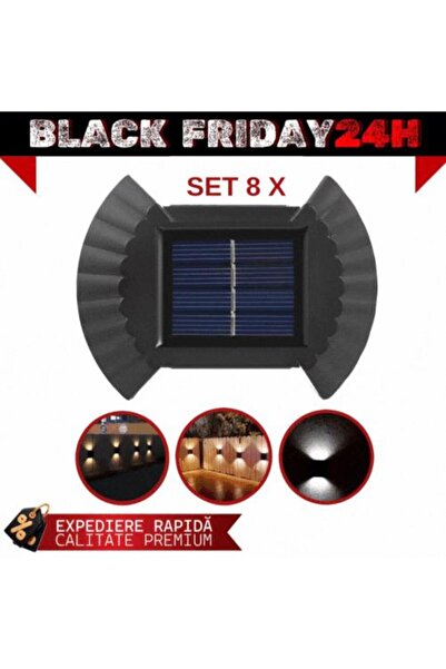 OEM SET DE 8 LĂMPI SOLARE ÎN FORMĂ DE SCOICĂ