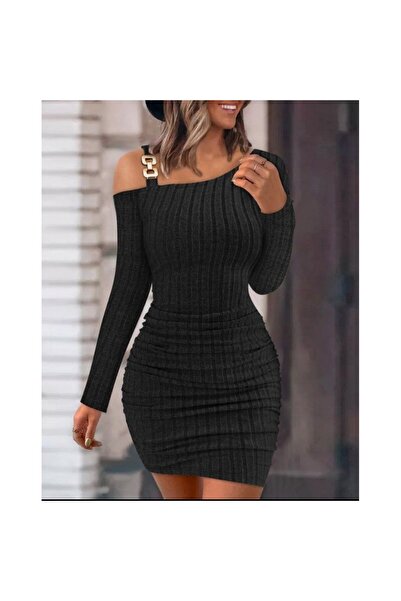 Secret Passion Lingerie Γυναικείο μακρυμάνικο φόρεμα με λουράκι με έναν ώμο μ...