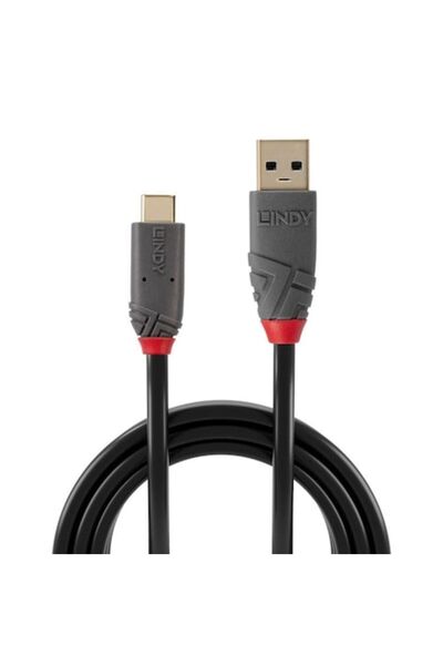 LİNDY Cablu de transfer LY-36912, cablu USB 3.2 tip A la C, 1.5m, Anthra Line
