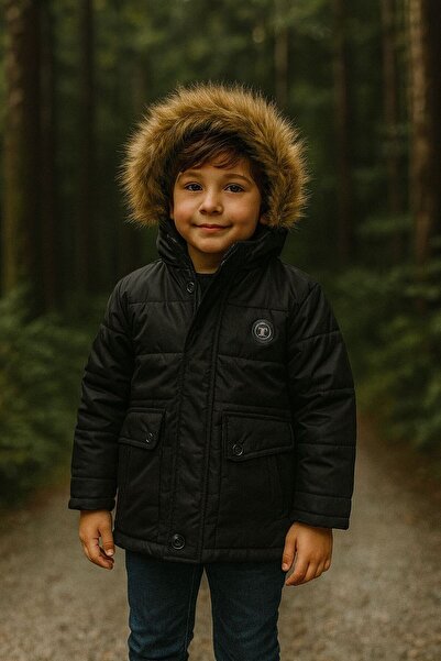 Bebeu Boy's Hooded Puffer Jacket