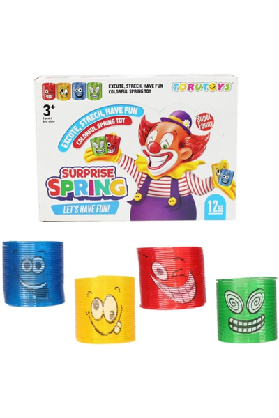 HarmonyAura Printed Stress Spring Toy