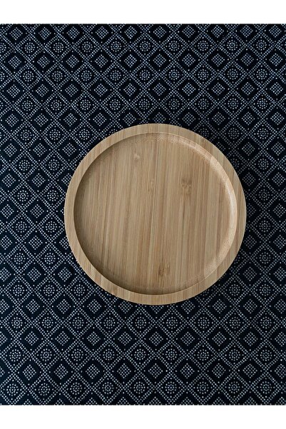 YAZICI Bamboo Presentation Plate Breakfast Plate Presentation Plate 18X18X2