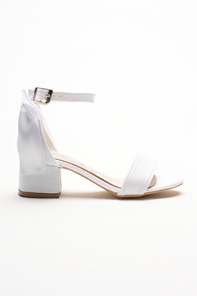 SGF KIDS حذاء سهرة بكعب عالٍ من تيكبانت كوم سيلوري مع فيونكة خلفية