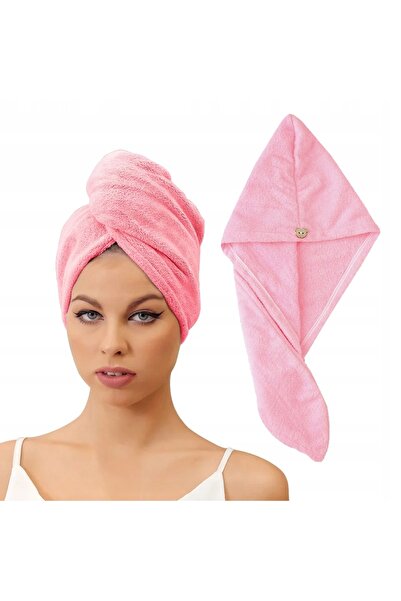 Other PROSOP DE USCAT PĂR Cască pentru cap CLIP URSULET Microfibră Roz