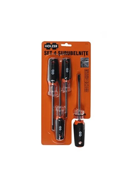 Holzer Set 4 surubelnite, 577104, cu varf magnetic