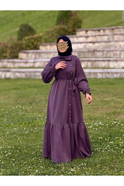 Nissra Πλεκτό φόρεμα με κουμπιά στο πλάι Ankanoor ANKA255113