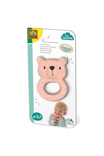 SES Creative Jucarie dentitie, SES Creative, model ursulet, cauciuc , bej