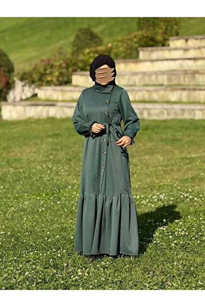 Nissra Πλεκτό φόρεμα με κουμπιά στο πλάι Ankanoor ANKA255113