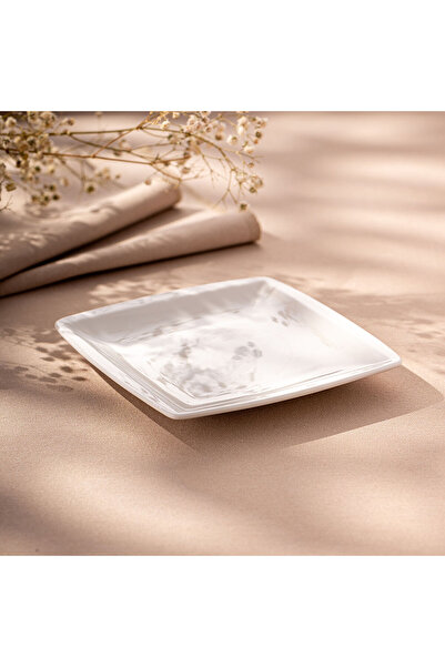 MuratogluHome Emsan Pamukkale Square Plate 14 cm