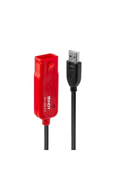 LİNDY Καλώδιο LY-42780, USB 2.0 αρσενικό - USB 2.0 θηλυκό, 8 m, μαύρο
