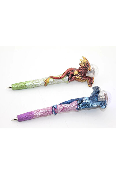 HarmonyAura Dragon Polyester Lighted Ballpoint Pen