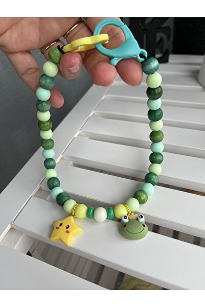 Mamasboys Yeşil Kurbağalı ve Yıldızlı Sevimli Köpek Kolyesi/Tasması