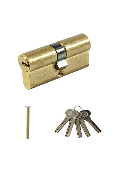 Yale Urbis NAT A 01 CA security cylinder, natural brass, 5 engraved keys