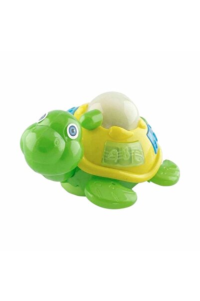 sebat oyuncak Sesli ve Işıklı Çarp-Dön Sevimli Tospik Eğitici Kaplumbağa - Yeşil